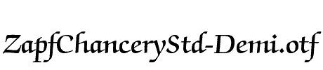 ZapfChanceryStd-Demi