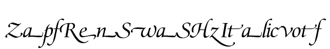 ZapfRenSwaSH-Italic