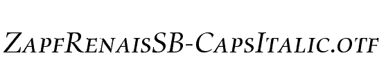 ZapfRenaisSB-CapsItalic
