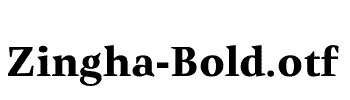 Zingha-Bold