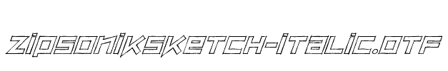 ZipSonikSketch-Italic