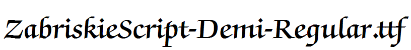ZabriskieScript-Demi-Regular