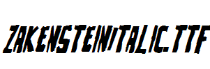 ZakensteinItalic