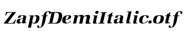 ZapfDemiItalic