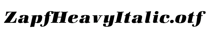 ZapfHeavyItalic