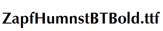 ZapfHumnstBTBold