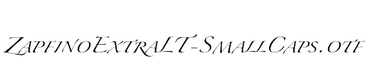 ZapfinoExtraLT-SmallCaps