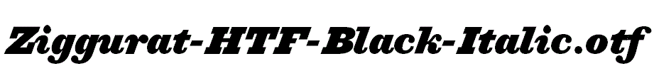 Ziggurat-HTF-Black-Italic