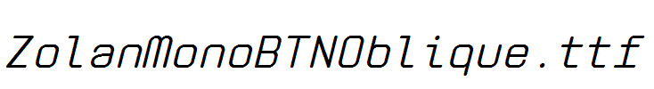 ZolanMonoBTNOblique