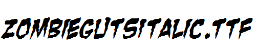 ZombieGutsItalic