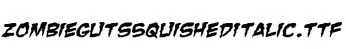 ZombieGutsSquishedItalic