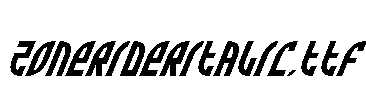 ZoneRiderItalic