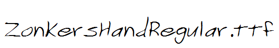 ZonkersHandRegular