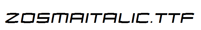 ZosmaItalic