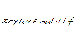 ZryluxFont