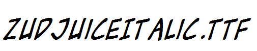 ZudJuiceItalic