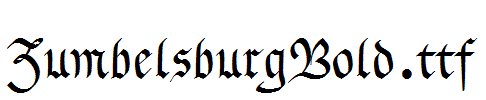 ZumbelsburgBold