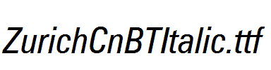 ZurichCnBTItalic