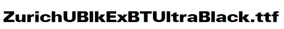ZurichUBlkExBTUltraBlack