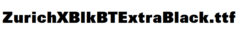 ZurichXBlkBTExtraBlack
